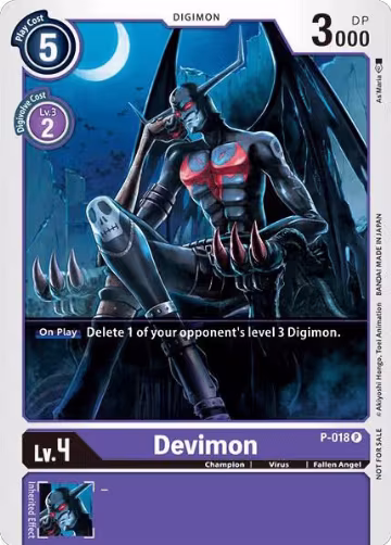 Devimon - P-018 (P-018 P), Digimon Promotion Cards — Digimon card price