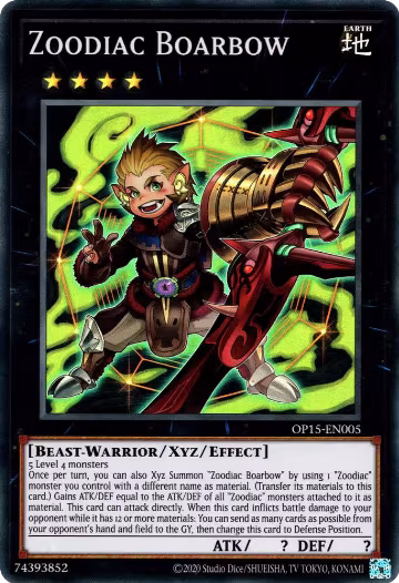 Zoodiac Boarbow (OP15-EN005), OTS Tournament Pack 15 — Yu-Gi-Oh! card price
