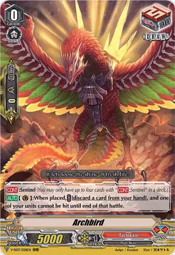 Archbird (V-SS07/028EN), V-SS07: Clan Selection Plus Vol.1 — Vanguard card price