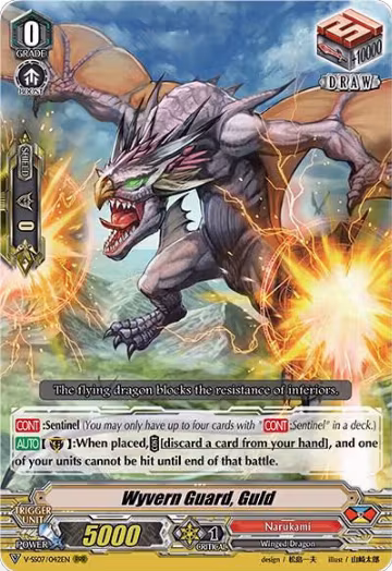 Wyvern Guard, Guld (V-SS07/042EN), V-SS07: Clan Selection Plus Vol.1 — Vanguard card price