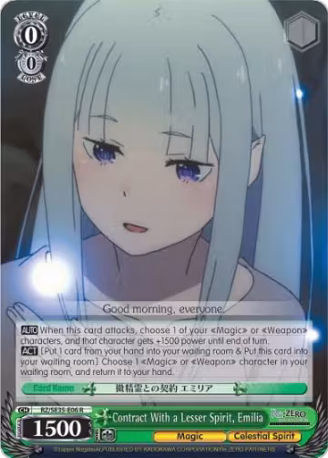 Contract With a Lesser Spirit, Emilia (Parallel Foil) (RZ/SE35-E06 R) — card price