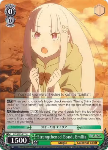 Strengthened Bond, Emilia (Parallel Foil) (RZ/SE35-E17 U) — card price