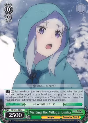 Visiting the Village, Emilia (Parallel Foil) (RZ/SE35-E26 C), ZERO: The Frozen Bond — Weiß Schwarz card price