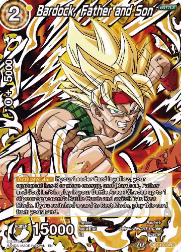 Bardock, Father and Son (Reprint) (DB1-100), Battle Evolution Booster — DB Super card price