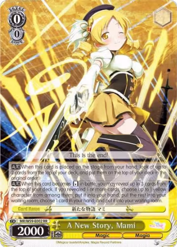 A New Story, Mami (MR/W59-E002 RR), Magia Record: Puella Magi Madoka Magica [Side Story] (Mobile) — Weiß Schwarz card price