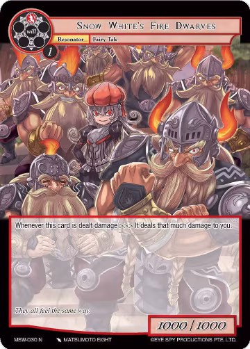 Snow White's Fire Dwarves (MSW-030), The Magic Stone War - Zero — Force of Will card price