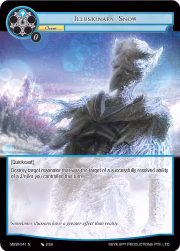 Illusionary Snow (MSW-041), The Magic Stone War - Zero — Force of Will card price
