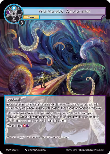 Wolfgang's Apocalypse (MSW-098), The Magic Stone War - Zero — Force of Will card price