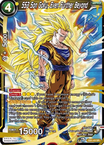 SS3 Son Goku, Even Further Beyond (EB1-43) — card price