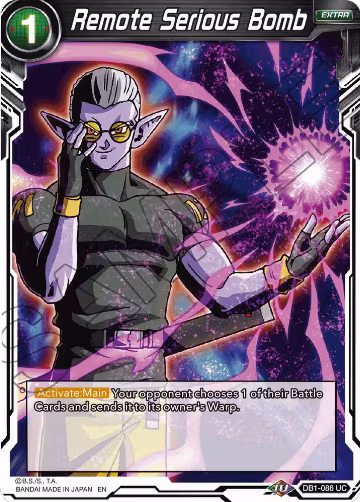 Remote Serious Bomb (Reprint) (DB1-086), Battle Evolution Booster — DB Super card price