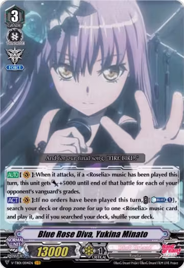 Blue Rose Diva, Yukina Minato (V-TB01/004EN), V-TB01: BanG Dream! FILM LIVE — Vanguard card price