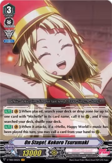 On Stage!, Kokoro Tsurumaki (V-TB01/005EN), V-TB01: BanG Dream! FILM LIVE — Vanguard card price
