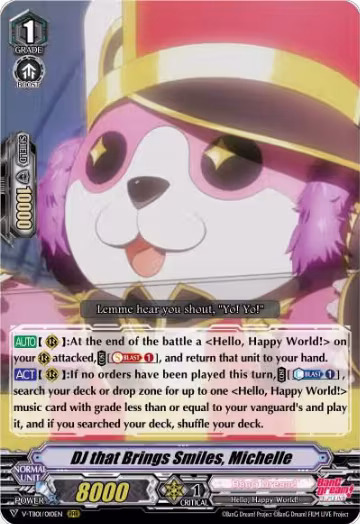 DJ that Brings Smiles, Michelle (V-TB01/010EN), V-TB01: BanG Dream! FILM LIVE — Vanguard card price