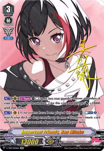 Important Friends, Ran Mitake (SP) (V-TB01/SP06EN), V-TB01: BanG Dream! FILM LIVE — Vanguard card price