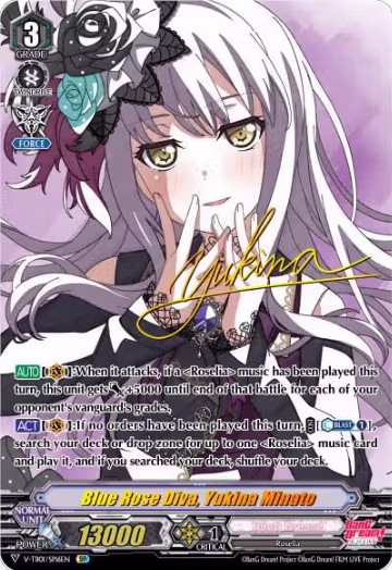 Blue Rose Diva, Yukina Minato (SP) (V-TB01/SP16EN), V-TB01: BanG Dream! FILM LIVE — Vanguard card price