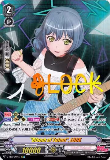 "Bloom of Talent", LOCK (SP) (V-TB01/SP27EN), V-TB01: BanG Dream! FILM LIVE — Vanguard card price