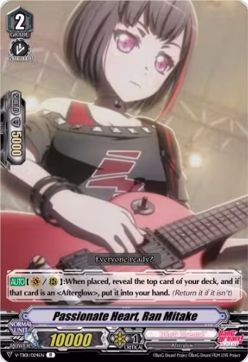 Passionate Heart, Ran Mitake (Parallel Foil) (V-TB01/024EN), V-TB01: BanG Dream! FILM LIVE — Vanguard card price