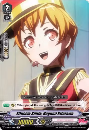 Effusive Smile, Hagumi Kitazawa (V-TB01/031EN), V-TB01: BanG Dream! FILM LIVE — Vanguard card price