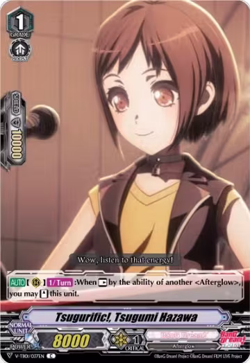 Tsugurific!, Tsugumi Hazawa (V-TB01/037EN), V-TB01: BanG Dream! FILM LIVE — Vanguard card price