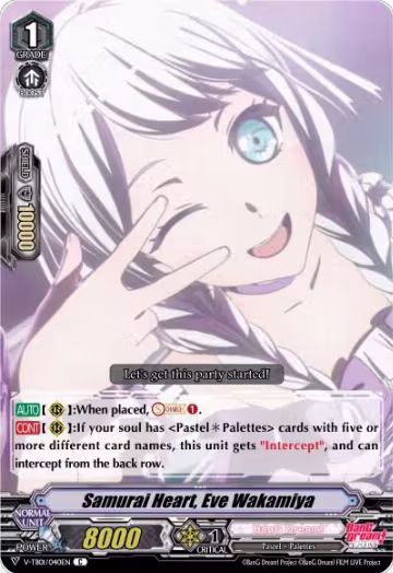 Samurai Heart, Eve Wakamiya (Parallel Foil) (V-TB01/040EN), V-TB01: BanG Dream! FILM LIVE — Vanguard card price