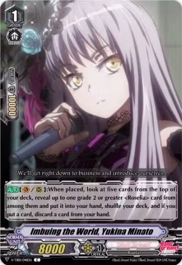 Imbuing the World, Yukina Minato (Parallel Foil) (V-TB01/041EN), V-TB01: BanG Dream! FILM LIVE — Vanguard card price