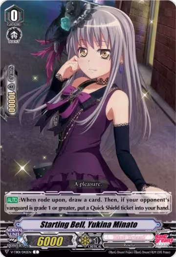 Starting Bell, Yukina Minato (Parallel Foil) (V-TB01/042EN), V-TB01: BanG Dream! FILM LIVE — Vanguard card price