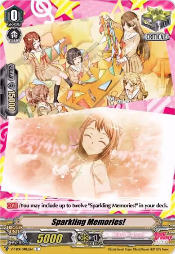 Sparkling Memories! (A) (Poppin'Party) (V-TB01/048aEN), V-TB01: BanG Dream! FILM LIVE — Vanguard card price
