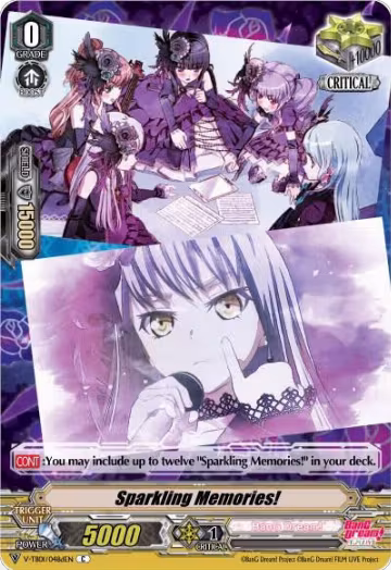 Sparkling Memories! (D) (Roselia) (Parallel Foil) (V-TB01/048dEN), V-TB01: BanG Dream! FILM LIVE — Vanguard card price