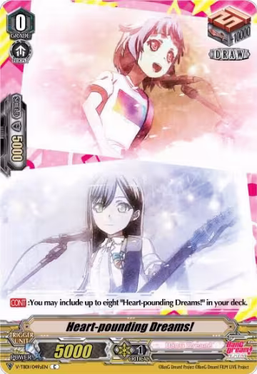 Heart-pounding Dreams! (A) (Poppin'Party) (V-TB01/049aEN), V-TB01: BanG Dream! FILM LIVE — Vanguard card price