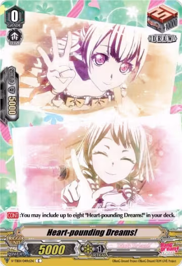 Heart-pounding Dreams! (C) (Pastel*Palettes) (Parallel Foil) (V-TB01/049cEN), V-TB01: BanG Dream! FILM LIVE — Vanguard card price