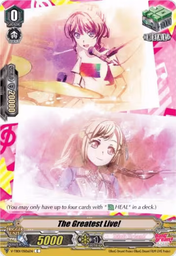 The Greatest Live! (A) (Poppin'Party) (Parallel Foil) (V-TB01/050aEN), V-TB01: BanG Dream! FILM LIVE — Vanguard card price