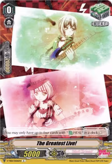 The Greatest Live! (B) (Afterglow) (Parallel Foil) (V-TB01/050bEN), V-TB01: BanG Dream! FILM LIVE — Vanguard card price
