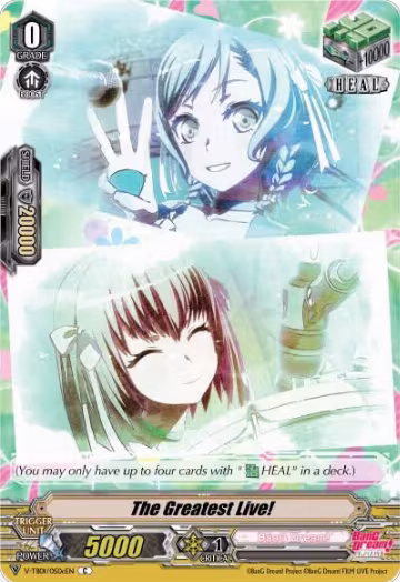 The Greatest Live! (C) (Pastel*Palettes) (Parallel Foil) (V-TB01/050cEN), V-TB01: BanG Dream! FILM LIVE — Vanguard card price