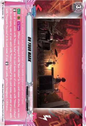 ON YOUR MARK (V-TB01/053EN), V-TB01: BanG Dream! FILM LIVE — Vanguard card price