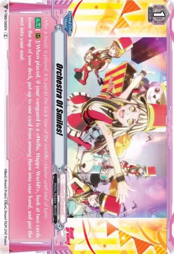 Orchestra Of Smiles! (V-TB01/060EN), V-TB01: BanG Dream! FILM LIVE — Vanguard card price