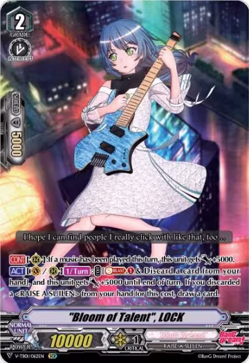 "Bloom of Talent", LOCK (V-TB01/062EN), V-TB01: BanG Dream! FILM LIVE — Vanguard card price