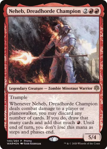 Neheb, Dreadhorde Champion (140), Media Promos — Magic card price
