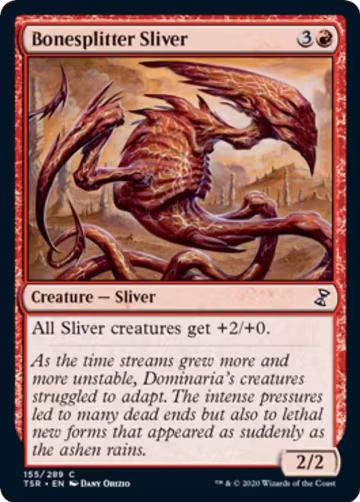 Bonesplitter Sliver (155), Time Spiral: Remastered — Magic card price