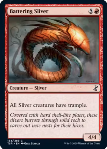 Battering Sliver (154), Time Spiral: Remastered — Magic card price