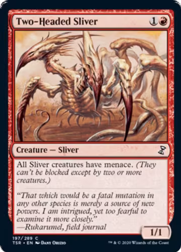 Two-Headed Sliver (197), Time Spiral: Remastered — Magic card price