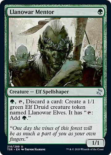 Llanowar Mentor (216), Time Spiral: Remastered — Magic card price