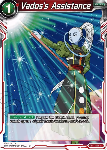Vados's Assistance (Reprint) (BT1-025), Battle Evolution Booster — DB Super card price