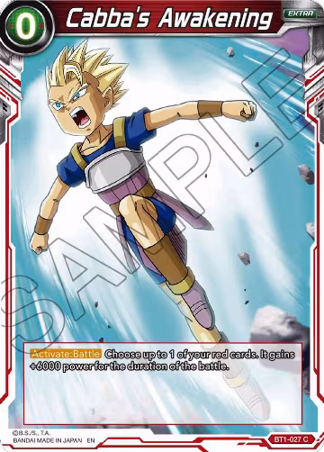 Cabba's Awakening (Reprint) (BT1-027), Battle Evolution Booster — DB Super card price