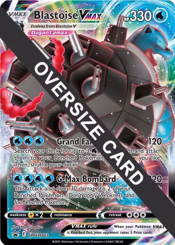 Blastoise VMAX - SWSH103 (SWSH103), Jumbo Cards — Pokémon card price