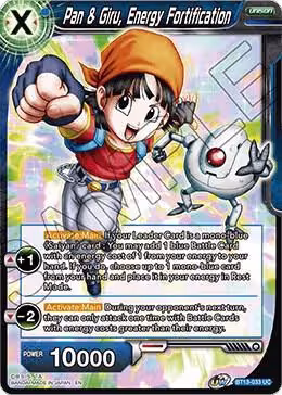 Pan & Giru, Energy Fortification (BT13-033), Supreme Rivalry — DB Super card price