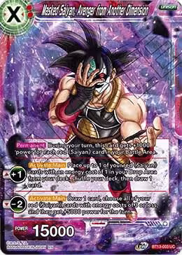 Masked Saiyan, Avenger from Another Dimension (BT13-003), Supreme Rivalry — DB Super card price