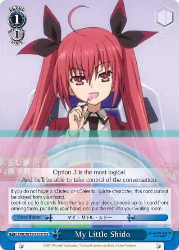 My Little Shido (Blue) (DAL/W79-TE18 TD), Date A Live — Weiß Schwarz card price