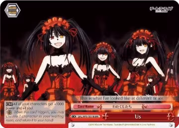 Us (RRR) (DAL/W79-TE11R RRR), Date A Live — Weiß Schwarz card price
