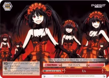 Us (DAL/W79-TE11 TD), Date A Live — Weiß Schwarz card price