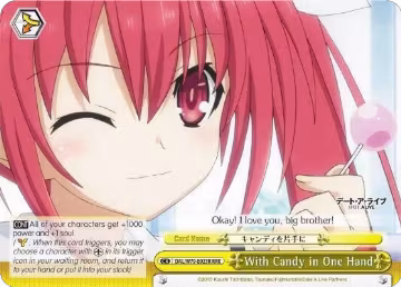 With Candy in One Hand (RRR) (DAL/W79-E023R RRR), Date A Live — Weiß Schwarz card price